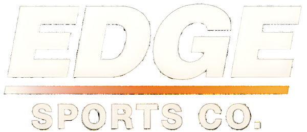 Edge Sports Co. logo with metallic finish